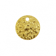 Roestvrij stalen (RVS) Stainless steel bedels rond Gold