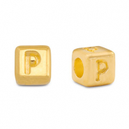 Letterkralen DQ metaal P Goud (nikkelvrij)