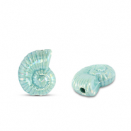 DQ Grieks keramiek kralen schelp Turquoise blue