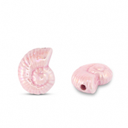 DQ Grieks keramiek kralen schelp Baby pink