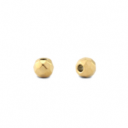 Roestvrij stalen (RVS) Stainless steel kralen 4mm Gold