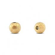 Roestvrij stalen (RVS) Stainless steel kralen 6mm Gold