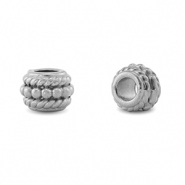 Roestvrij stalen (RVS) Stainless steel kralen rondellen Silver