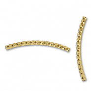 Roestvrij stalen (RVS) stainless steel kralen tube Gold