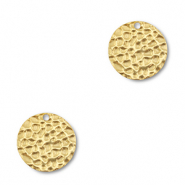 Roestvrij stalen (RVS) stainless steel bedels rond Gold