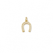 Brass TQ metaal bedels hoefijzer Gold