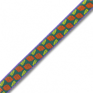 Lint met tekst Green-orange-purple