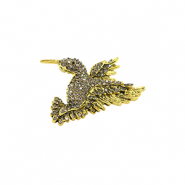 Broches kolibrie Gold-black