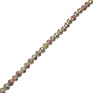 Top Facet kralen 3x2mm disc Grey
