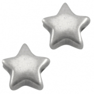 DQ metaal ster 6mm Antiek zilver (nikkelvrij)