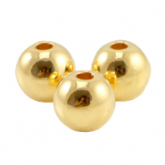 DQ metalen kraal 4mm Goud (nikkelvrij)