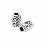 Kralen DQ metaal tube &Oslash;2mm Antiek zilver (nikkelvrij)