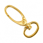 Onderdelen DQ metaal sleutelhanger 41mm Goud (nikkelvrij)