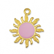 Bedels DQ metaal zon Light Pink-Goud (nikkelvrij)