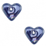 DQ Grieks keramiek kralen hart Dark blue