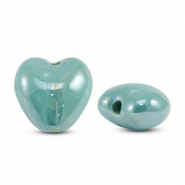 DQ Grieks keramiek kralen hart Turquoise