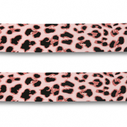 Bandana luipaard Light pink-pink-black