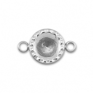 BY31&reg; Roestvrij stalen (RVS) Stainless steel tussenstuk met setting voor SS29 puntsteen Silver