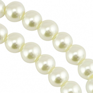 Glasparels 12mm Off white