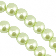 Glasparels 6mm Pastel green