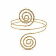 Arm cuff spiraal Gold