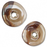DQ Grieks keramiek kralen donut Brown