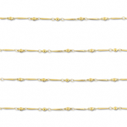 Roestvrij stalen (RVS) Stainless steel onderdelen jasseron staaf met bal Gold