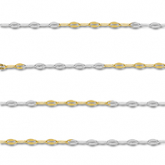 Roestvrij stalen (RVS) Stainless steel onderdelen jasseron ankerketting Gold-silver