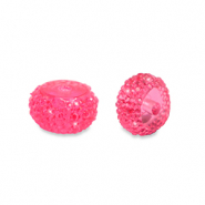 Resin kralen rondellen 12mm Pink