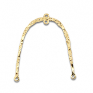 Roestvrij stalen (RVS) Stainless steel bedels / tussenstuk boog Gold