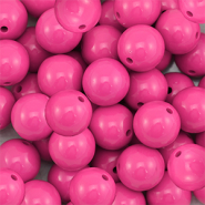 16 mm DQ acryl kralen Magenta pink
