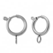 Roestvrij stalen (RVS) Stainless steel onderdelen boeislot 16mm Silver