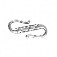 Roestvrij stalen (RVS) Stainless steel onderdelen S-haak sluiting Silver