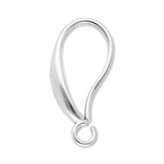 Roestvrij stalen (RVS) Stainless steel onderdelen oorbellen / oorhanger Silver