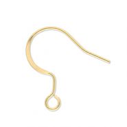 Roestvrij stalen (RVS) Stainless steel onderdelen oorbellen / oorhanger met oogje Gold