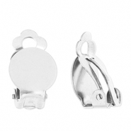 Roestvrij stalen (RVS) Stainless steel onderdelen clipoorbellen Silver