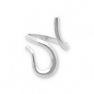 Roestvrij stalen (RVS) Stainless steel ringen slang Silver