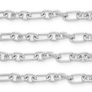 Aluminium onderdelen jasseron ankerketting Silver