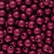 8 mm acryl kralen shiny Burgundy brown