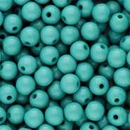 6 mm acryl kralen shiny Petrol green