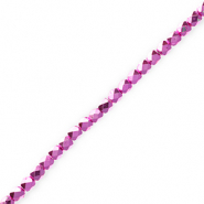 Top Facet kralen Metallic fuchsia pink