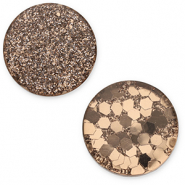 12 mm platte cabochon Polaris Elements Helios Brown