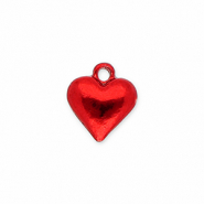 Bedels metaal hart Red