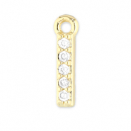 Brass TQ metaal bedels bar Gold-transparent