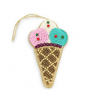 Trendy hangers ijslolly Brown-multicolour-gold