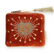 BY31&reg; Etui hart met sterren Rust red-gold-blue
