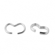 Onderdelen DQ metaal connector Antique silver (Nickelfree)