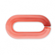Acrylic chain 20mm losse schakels Coral red