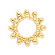 Roestvrij stalen (RVS) Stainless steel onderdelen bedels / tussenstuk Bali ring Gold