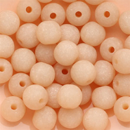 Super polaris Apaco kralen rond 6mm matt Light peach